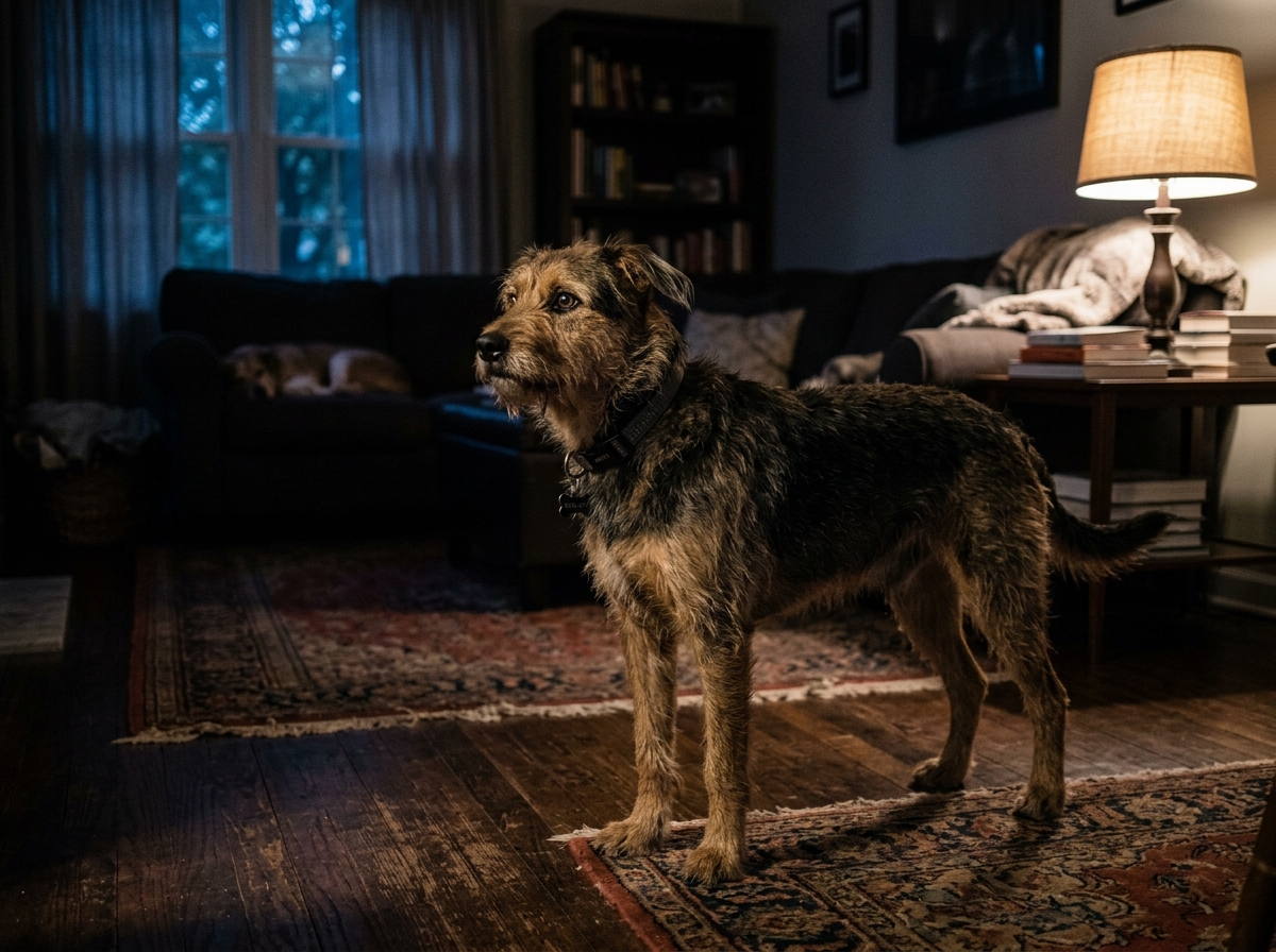 Dog awake and restless at night